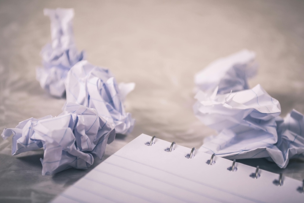 Close-up photography of crumpled paper